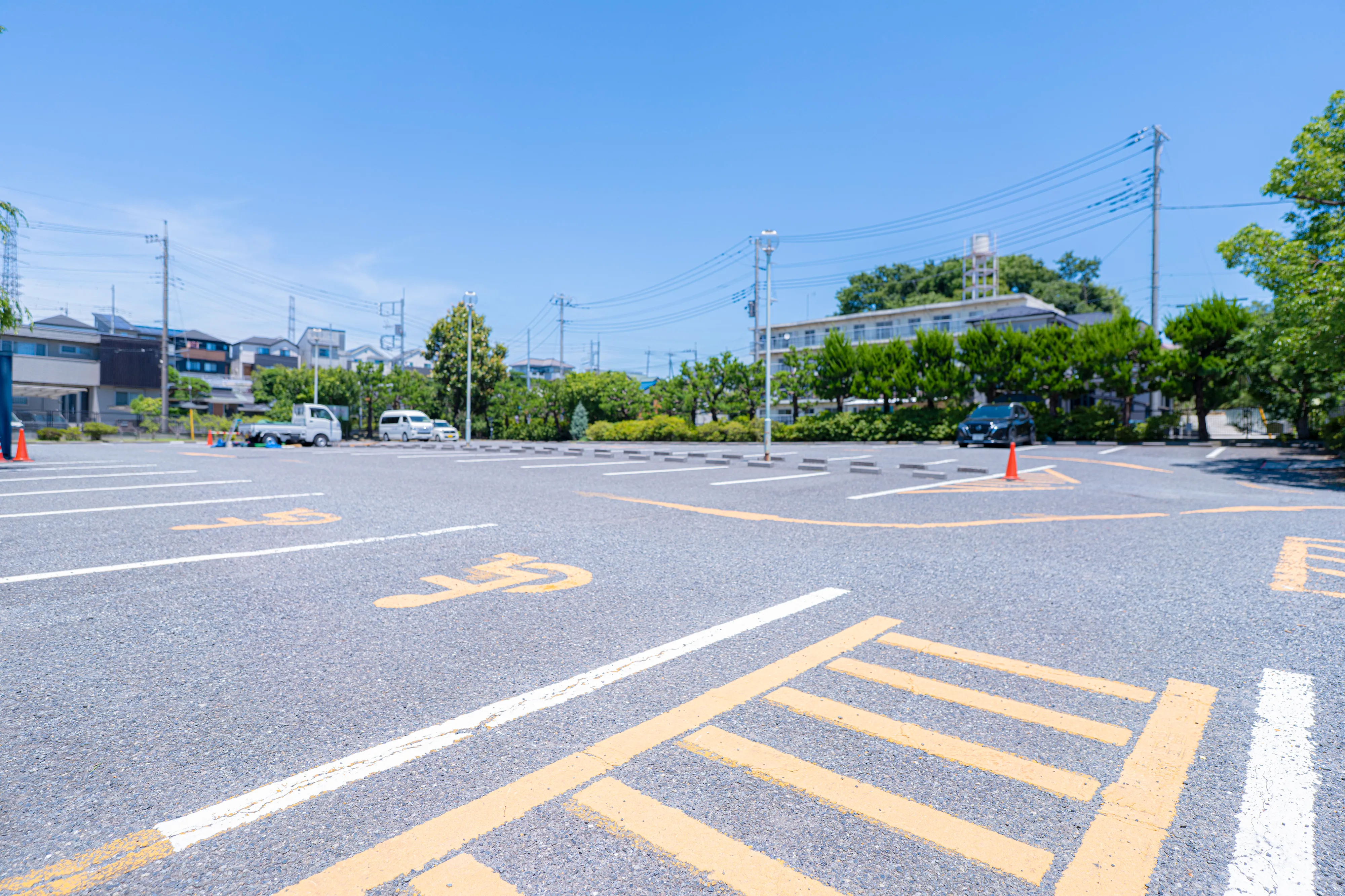武南病院クリニックの駐車場 収容台数は74台